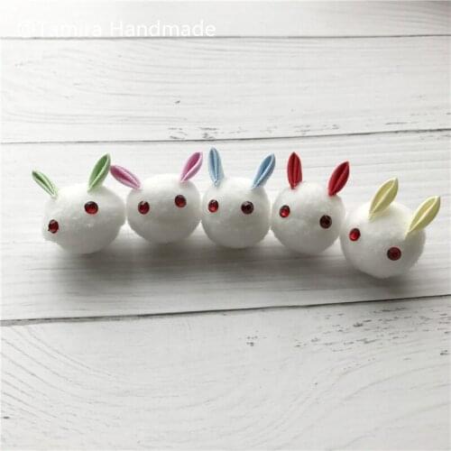 Hand Made Fairy door great gift for Kid miniature Pretended Play Magic tooth fairy door Accessory Plush Cute Rabbit 5 Colors