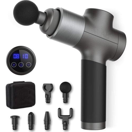 DHL Free Shipping Handheld Deep Muscle Massage Gun 6 Massage Head Cordless Electric Percussion Massagers