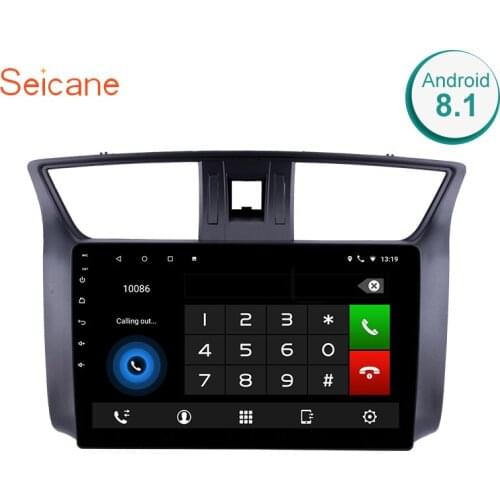 Seicane GPS Car Radio Multimedia Player For 2012 2013 2014-2016 Nissan Sylphy Android 8.1 2Din 10.1" Wifi Bluetooth Head Unit