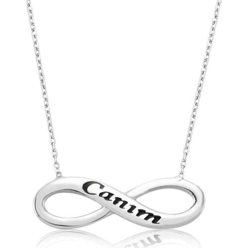 Silver Dearie Infinity Ladies Necklace