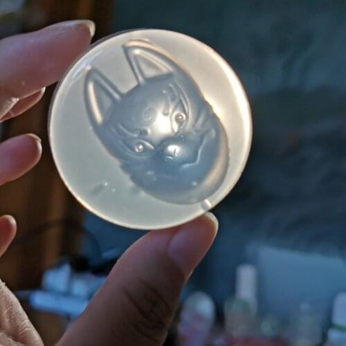 DIY Foxes Mask Resin Silicone Mold Flexible Foxes Mask Jewelry Resin Mold Tools M2EA