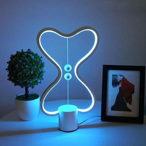 7 Color LED Desk Lamp Magnetic Balance Smart Creative Bedroom Bedside Lamp Color Changing Desk Bar Atmosphere Lamp Home Decor