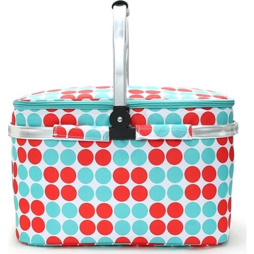 Camping Picnic Thermal Bag Large Outdoor Travel Food Door Handbag Portable Beach Storage Basket Refrigerators Box For Lunch