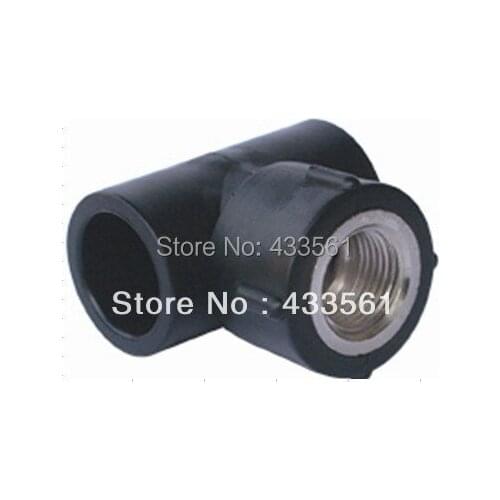 PE steel Female thread equal Tee DN25X3/4"-DN32X1" fittings Standard GB 15558.2-2005 for underground water pipeline