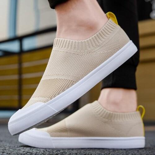 Sapato Non-Leather Casual Shoes Slip-On Fashion Men Shoes 2021 Trendyol Flat Loafers Light Shallow Mens Sneakers Chaussure Homme