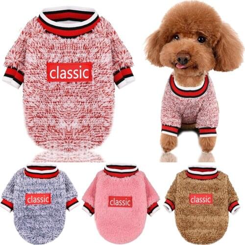 Thicken Pet Dog Cat Sweater Winter Warm Knitted Dog Clothes for Small Dogs Chihuahua Clothing Puppy Coat Jacket Pets Product