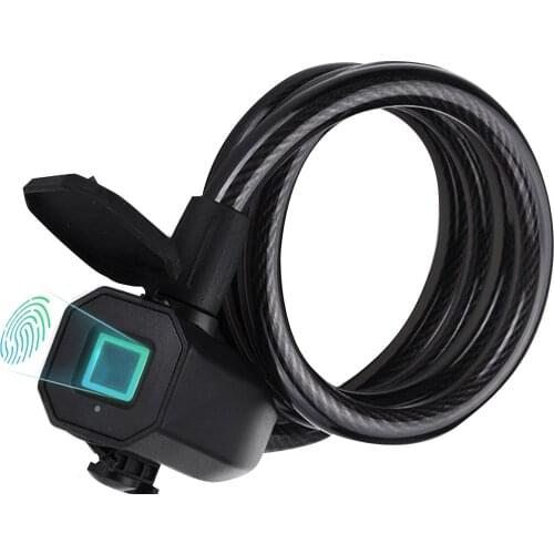 2021 New Fingerprint Bicycle Lock Bicycle Lock Anti Theft Smart Lock USB Waterproof MTB Door Bike Accessories