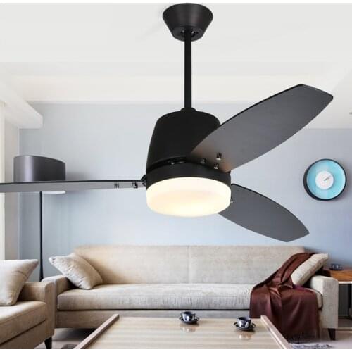 Modern Nordic Ceiling Fan Lamp Dining Room Bedroom Fan Light with Remote Control 42/52 Inch free shipping
