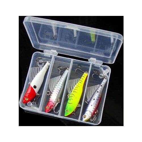 Vib artificial fishing lures vib lure wing 14.5g/6.5cm sets of fishing lures vibrator hard bait 4pcs for one set