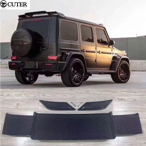 W464 G Class G500 G63 Carbon fiber FRP rear roof spoiler wings for Benz W464 G500 G63 car body kit 2019