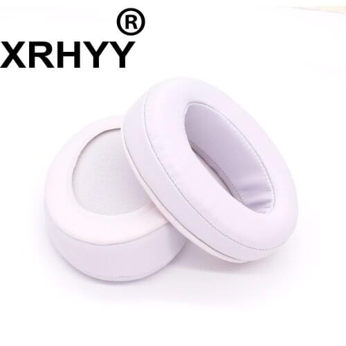 XRHYY White Replacement Cushion Earpads Ear Pads Cup Cover For Brainwavz HM5 HM 5 Headphones