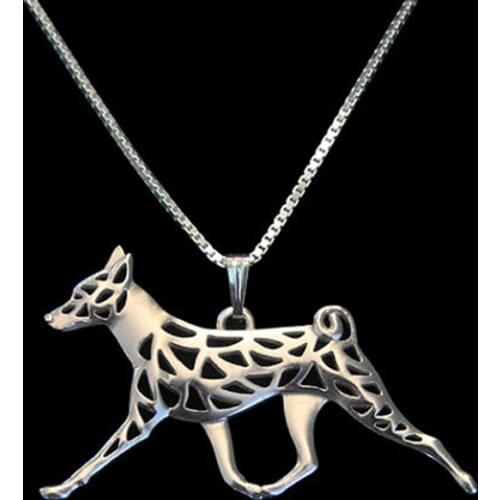 Wholesale trendy Basenji movement pendant necklace women dog jewelry statement necklace men cs go online shopping