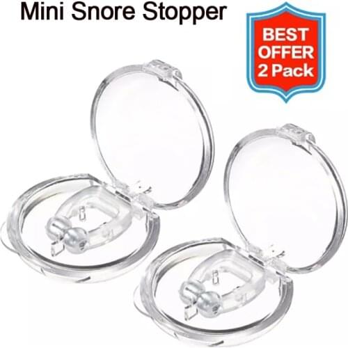 2Pcs Houehold Healty Care Practical Durable Mini Snore Stopper Portable Durable Nose Clip