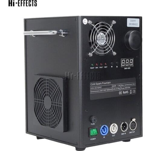 4pcs Flight Case Packing Cold Spark Machine For Wedding Celebration DMX512 & Remote Control Cold Firework Spark Wedding Machine