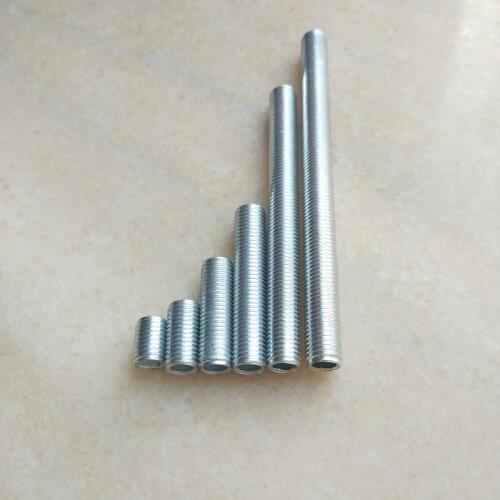 5pcs/lot M8 Lamp Screw Bolts Tooth Tube 8MM Diameter Zinc Alloy M8 Male Thread hollow Tubes Lighting Accessories Free Shipping