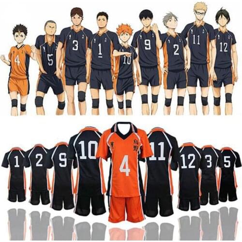 Anime Haikyuu Cosplay Costume Karasuno High School Volleyball Club Uniform Cosplay Costume Birthday Gifts Sportswear uniform