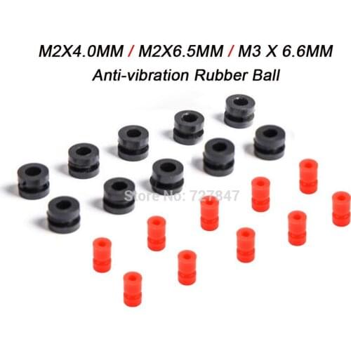 10/30pcs M2 /M3 Anti-vibration Rubber Shock Absorber Ball Suspension ball Shock Damping Ball for Mounting Hole Flight Controller