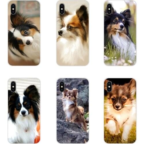 For Xiaomi Redmi 4A S2 Note 3 3S 4 4X 5 Plus 6 7 6A Pro Pocophone F1 Papillon Puppy dog art Accessories Phone Shell Covers