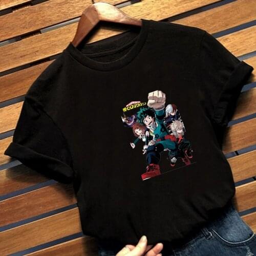 Anime My Hero Academia T Shirt Harajuku Lovely Summer Short Sleeve Male T-shirt