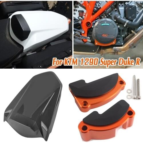 Motorcycle Rear Pillion Seat Cover Fairing Cowl Engine Stator Cover Slider For KTM 1290 Super Duke R 2014 15 2016 2017 2018 2019