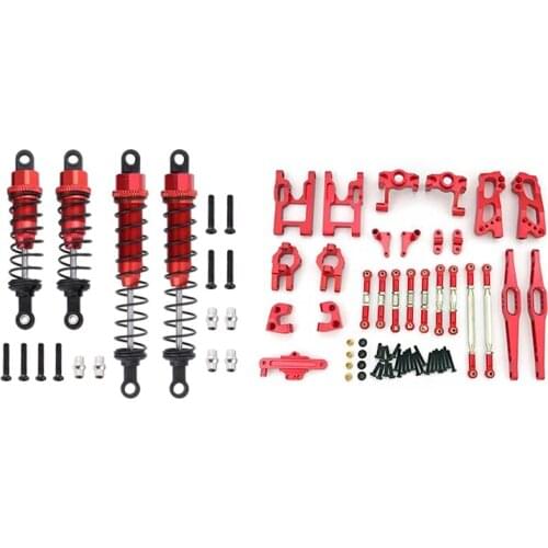 Metal Oil Filled Front & Rear Shock Absorber with 12423 Upgrade Accessories Kit RC Buggy Car Universal Accessories