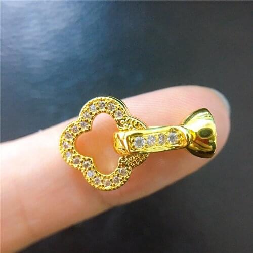 Wholesale DIY Natural Stones Beads Jewelry Making Accessories Silver/Gold Metal Connector Clasps Findings