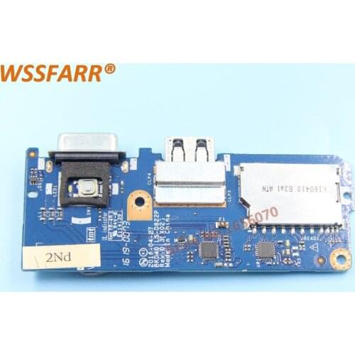 Original For Dell Vostro 7460 5468 USB SD Reader VGA Power Button Board LS-D822P tested ok