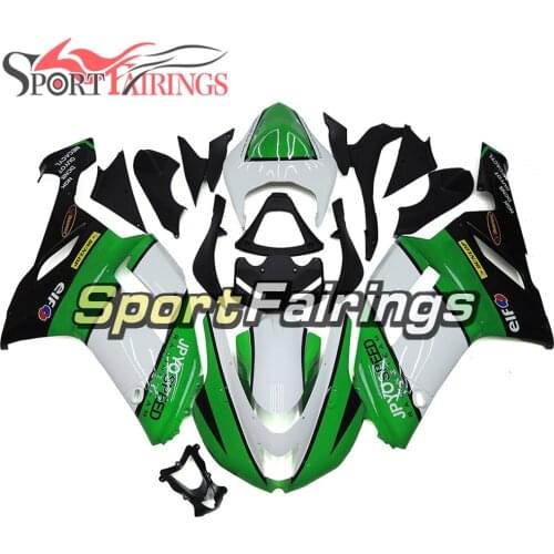 Motorcycle Full Fairing Kit For Kawasaki ZX6R ZX-6R Ninja 636 2007 2008 07 08 ABS Injection Green White Black Bodywork Cowlings