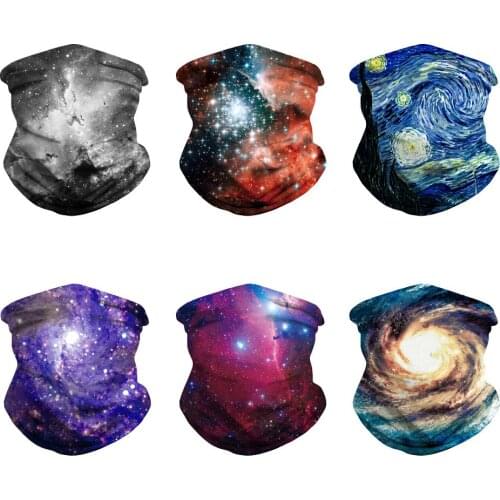 Hot style new star digital print outdoor sunshade beanie sport bug neck gaiter mask multi-function headscarf