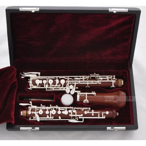 Concert Professional Rose Wood Material Oboe Silver C Keys New Case