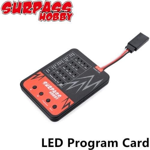 SURPASSHOBBY RC Auto Program Card LED Program Box Specially for 1/10 RC Crawler Car ECS RC Toys Accessory
