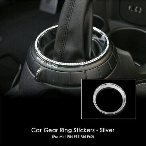 Car Gear Shift Knob Ring Cover Bling For BMW MINI Cooper S F54 F55 F56 F57 F60 Countryman Car Interior Accessories