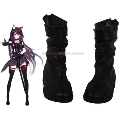 Melantha Shoes Cosplay Game Arknights Melantha Cosplay Boots Black Shoes Custom Made