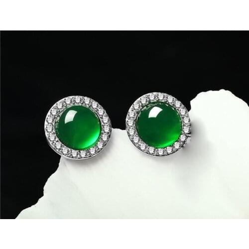 Handmade Beautiful Blue Lapis Lazuli Silver Lever back Earring Jade Earrings