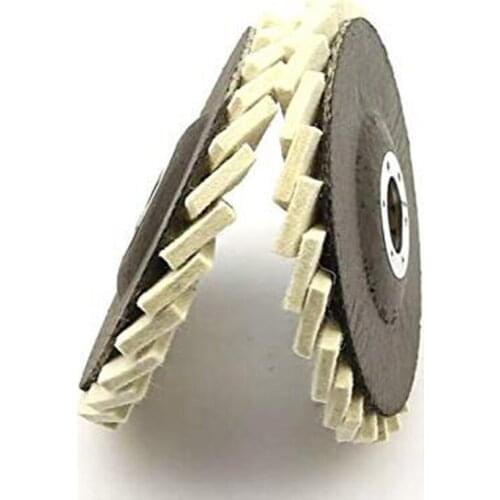 Stianless Steel Wool Felt Flap Polishing Wheel Disc Angle Grinder Buffing Pads For Medical Glass Marble Metal Durable