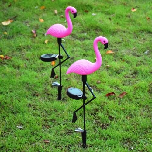 Solar Light LED Lawn Flamingo Solar Powered Lamp For Garden Decoration Underground Solar Fairy Lights Newest Style