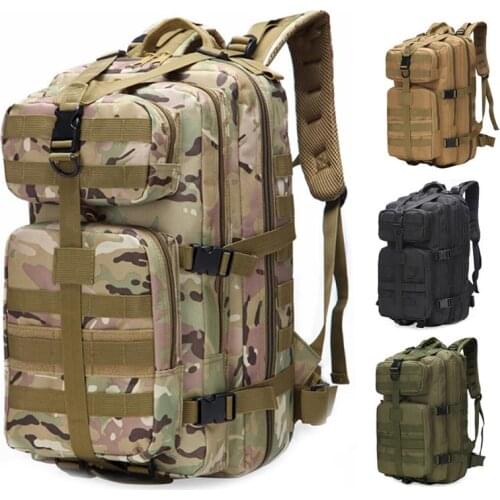35L Large Capacity Unisex Outdoor Military Army Tactical Backpack Trekking Sport Travel Rucksacks Camping Hiking Fishing Bags ED