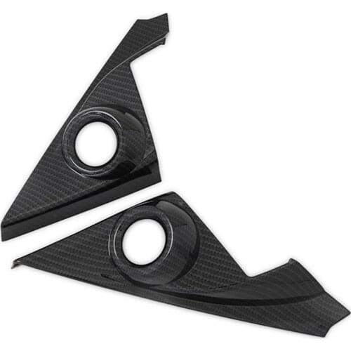 ABS Carbon Fiber Interior Front Door Speaker Window a Pillar Cover Trim for Honda Civic 2016-2019 Sedan 10Th Gen 2-Pc