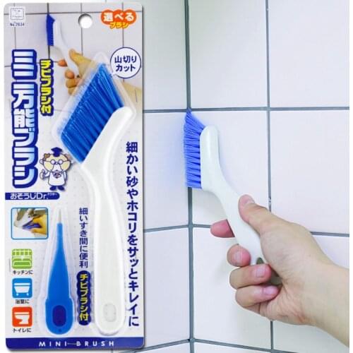 Japan Hand-held Cleaning Brush Multipurpose Ceramic Tile Groove Gap Brush Keyboard Kitchen Cleaning Brush Home Cleaning Tools