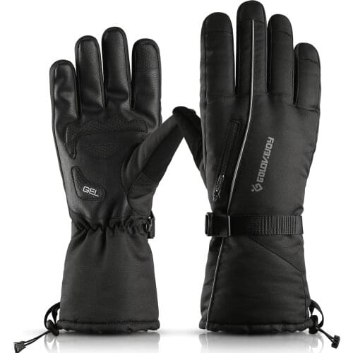Winter Ski Gloves Adult Windproof and Waterproof Men and Women Outdoor Hiking and Cycling Cold-proof Thick Pockets To Keep Warm