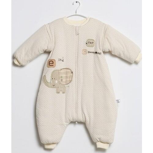 2020 Baby Sleeping Bag Winter Warm Toddler Cotton Kids Long Sleeve Sleepware 0-5 years Children Cotton Sleepsack Baby Sleepwear