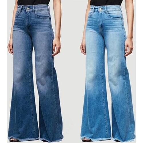 2021 New High Waist Wide Leg Jeans Brand Women Boyfriend Jeans Denim Skinny Womans Vintage Flare Jeans Plus Size 4XL Pant