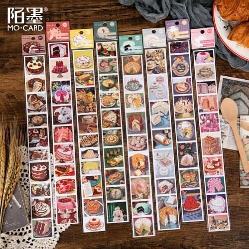 40*350mm Kawaii Cute Dessert Cake Washi Tape Stickers Scrapbooking Masking Tape Stationery School Supplies Bullet Journal n853