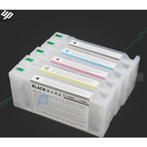 5pcs 350ml Compatible CISS Refillable Ink Cartridges for epson pro 7700 9700 7710 9710 with chip