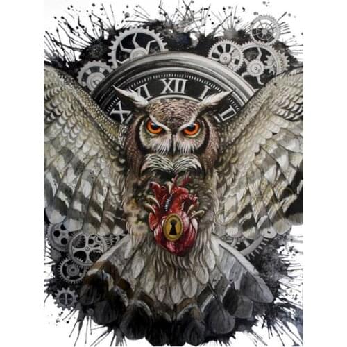 5d diy animals mosaic embroidery owl bird diamond painting kit beads picture wall paper decor stones drawing christmas gift new