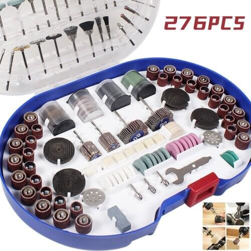 Abrasive Tools 276PC Rotary Tool Accessories for Mini Drill Bit Set Grinding Sanding Polishing Cutting Tool Kits