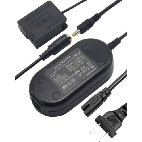DMW-DCC8 DMW-AC8 AC Power Adapter Kit for Panasonic Lumix DMW-BLC12 Battery DMC-FZ2500 G85 GX8 G7 G6 G5 GH2 DC-G90 G95 Camera