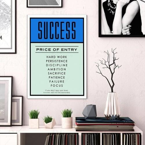 Alec Monopolies Success Canvas Prints Picture Modular Paintings For Living Room Poster On The Wall Home Decoration