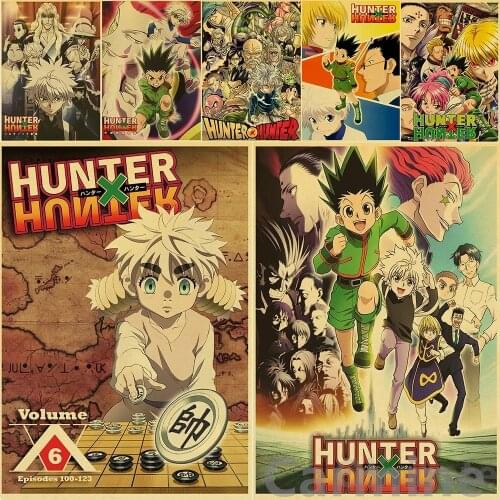 DIY 5D Diamond Painting HUNTER x HUNTER Jpanese Anime Retro Posters Cross Stitch Picture Full Round&Square Drill Home Decoration