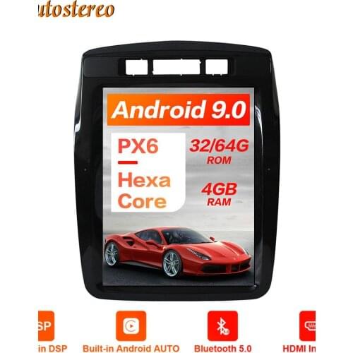 Android 9 For VW Volkswagen Touareg Dynaudio 2010-2019 Vertical Tesla Screen Car GPS Navigation Radio Headunit Multimedia Player